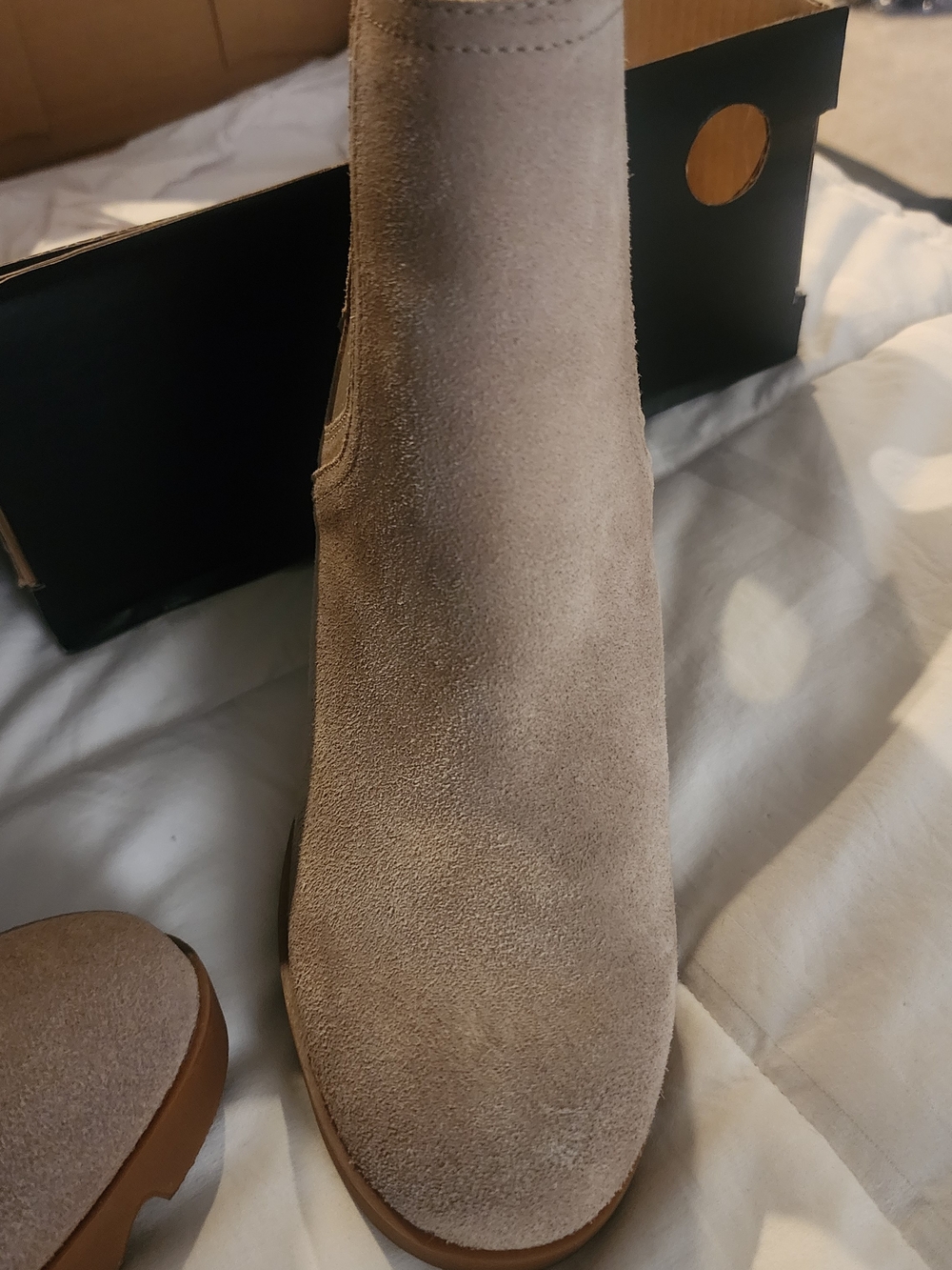 Sorel Taupe Suede Chelsea Ankle Boot